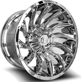 XF OFFROAD XF-224 Chrome 22x12 -44 5x127/5x139.7 78.1