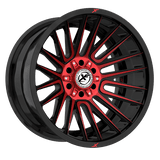 XF OFFROAD XF-234 Black Machined Red 20x12 -44 6x135/6x139.7 106.4