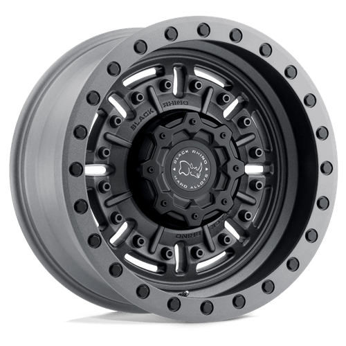 Black Rhino Hard Alloys ABRAMS Textured Matte Gunmetal 20x9.5 +12 6X120 67.1
