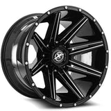 XF OFFROAD XF-220 Gloss Black Milled Dots 18x9 +0 5x127/5x139.7 78.1