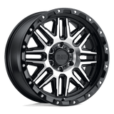 Black Rhino Hard Alloys ALAMO Gloss Black W/ Machined Face & Stainless Bolts 18x9 +12 6X135 87.1