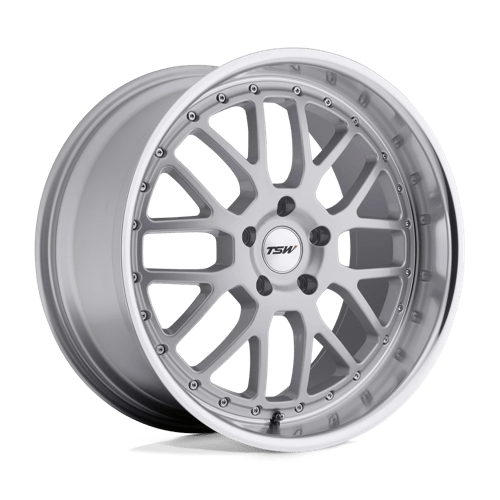 TSW VALENCIA Silver W/ Mirror Cut Lip 20x10 +20 5X120 76.1