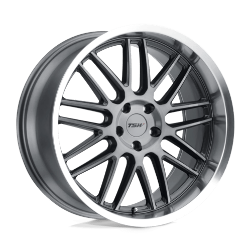 TSW AVALON Gunmetal W/ Brushed Gunmetal Face & Machined Lip 20x10 +40 5X120 76.1