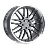 TSW AVALON Gunmetal W/ Brushed Gunmetal Face & Machined Lip 20x9 +15 5X120 76.1