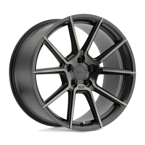 TSW CHRONO Matte Black W/ Machine Face & Dark Tint 19x9 +15 5X120 76.1