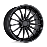TSW MARINA Matte Black W/ Gloss Black Lip 20x10 +25 5X114.3 76.1