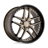 TSW PREMIO Matte Bronze W/ Gloss Black Lip 19x9.5 +40 5X120 76.1