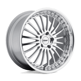 TSW SILVERSTONE Silver W/ Mirror Cut Face & Lip 22x9 +35 5X120 76.1