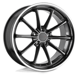 TSW SWEEP Gloss Gunmetal W/ Stainless Lip 20x10 +25 5X114.3 76.1