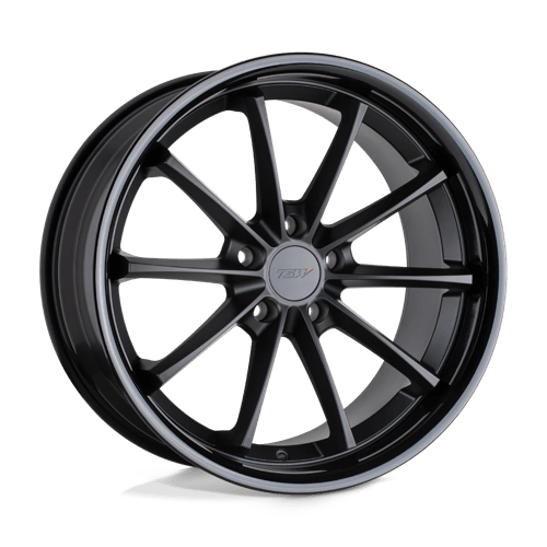 TSW SWEEP Matte Black W/ Gloss Black Lip 19x8.5 +32 5X112 66.56