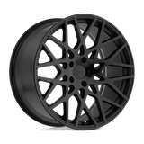 TSW VALE Double Black - Matte Black W/ Gloss Black Face 20x10 +25 5X120 76.1