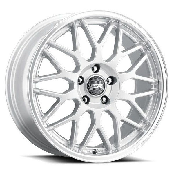 ESR AP1 HYPER SILVER/MACHINE LIP 19x9.5 +35 5X112 66.6