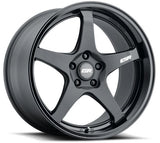 ESR AP5 MATTE BLACK GLOSS BLACK LIP 19x8.5 +30 5x114.3 72.6