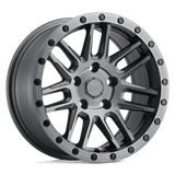 Black Rhino Hard Alloys ARCHES Matte Brushed Gunmetal W/ Black Bolts 18x8 +30 5X108 72.1