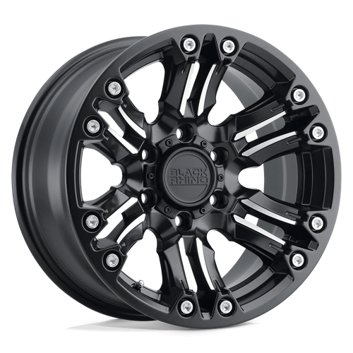 Black Rhino Hard Alloys ASAGAI Matte Black & Machined W/ Stainless Bolts 18x9.5 -18 5X127 71.6