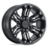 Black Rhino Hard Alloys ASAGAI Matte Black & Machined W/ Stainless Bolts 18x9.5 -18 5X127 71.6