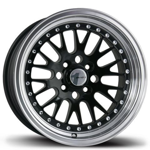 Avid 1 AV-12 Gloss Black 16x8 +25 4X100/4X114.3 73.1