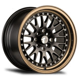 Avid 1 AV-12 BLACK W/ BRONZE LIP 15x8 +25 4X100 73.1