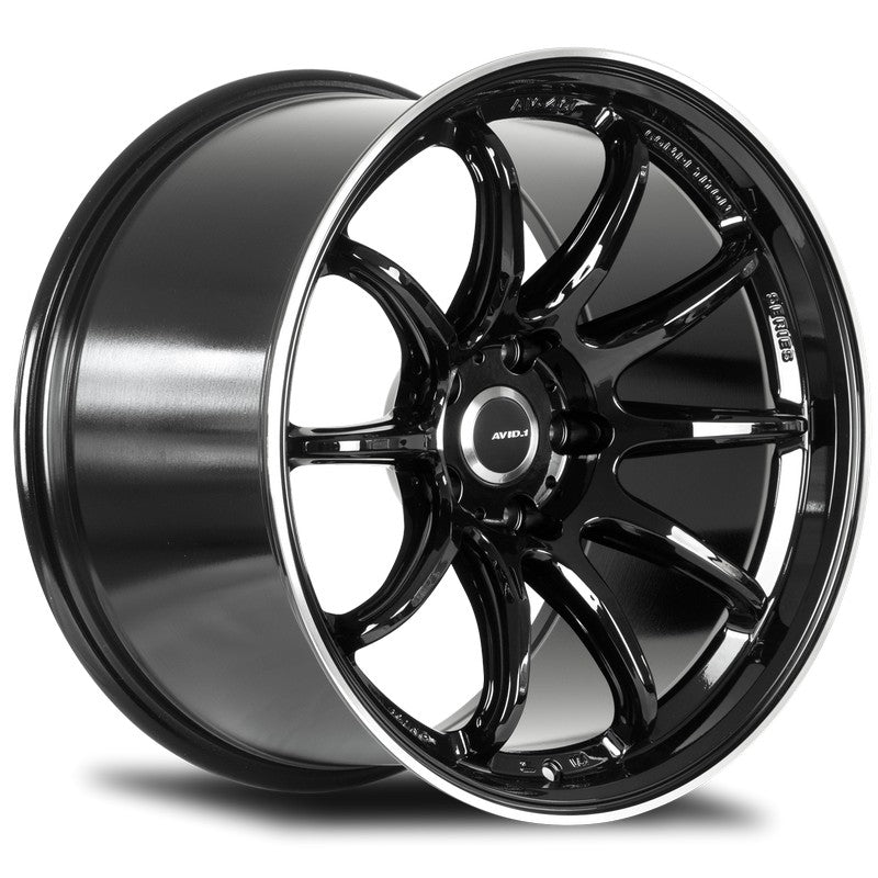 Avid 1 AV-40 GLOSS BLACK - MACHINED EDGE 18x10.5 +22 5x114.3 73.1