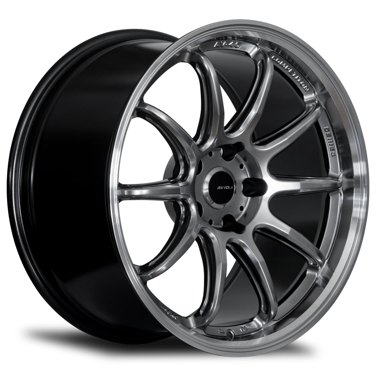 Avid 1 AV-40 HYPER BLACK / MACHINED LIP 18x10.5 +22 5x114.3 73.1