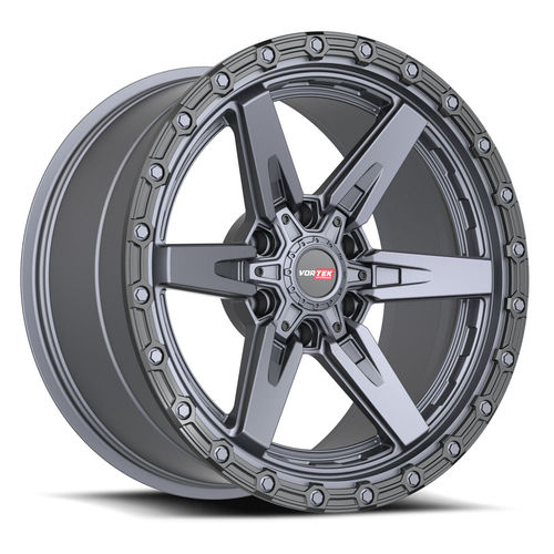 VORTEK VRT-602 Matte Titanium Black Bead Ring 18x9 +0 6x135/6x139.7 106.1