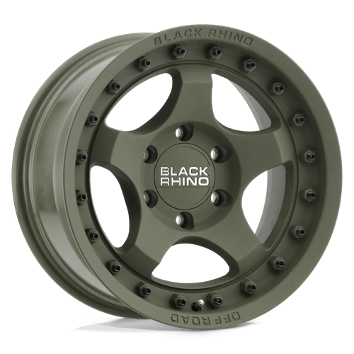 Black Rhino Hard Alloys BANTAM Olive Drab Green 16x8 -10 5X127 71.6