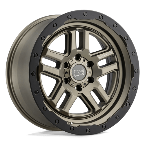 Black Rhino Hard Alloys BARSTOW Matte Bronze W/ Matte Black Ring 18x9.5 +12 6X135 87.1