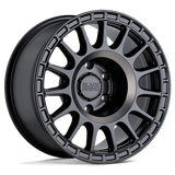 Black Rhino Hard Alloys SANDSTORM Semi Gloss Black W/ Machined Dark Tint Ring 17x8 +10 5X114.3 76.1