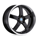 Beyern RAPP Gloss Black W/ Mirror Cut Lip 17x8 +35 5X120 72.56