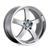 Beyern RAPP Silver W/ Mirror Cut Lip 18x9.5 +25 5X120 74.1