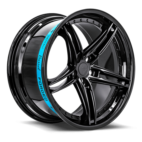 SENTALI BARREL SB3 Gloss Black Lip / Matte Black Centre 19x10.5 +35 5x120 72.6