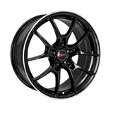 DIM WC001 Black Silver Lip 17x7.5 +35 5x114.3 0