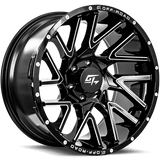 GT OFFROAD AGGRESSION Gloss Black Milled 20x10 -18 6x139.7 106.1
