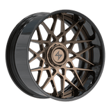 SENTALI BARREL FORGED XTREME BFX5 Gloss Black Lip / Gloss Bronze Centre 22x10 -24 6x135/6x139.7 106.1