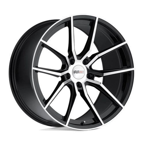 Cray SPIDER Gloss Black W/ Mirror Cut Face 19x10 +37 5X120.65 70.3