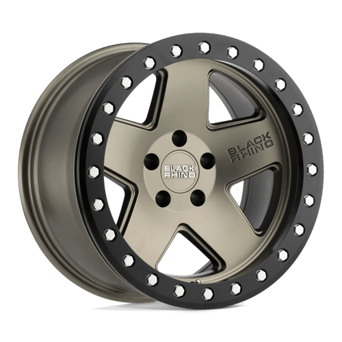 Black Rhino Hard Alloys CRAWLER Matte Bronze W/ Black Ring 17x9.5 +12 6X120 67.1