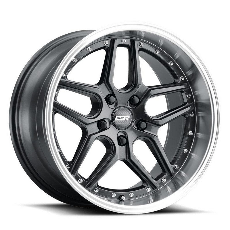 ESR CS15 GLOSS GRAPHITE MACHINE LIP 18x8.5 +35 5X112 66.6