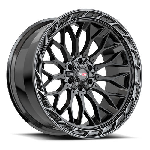 VORTEK VRP-503 Black Diamond Cut Ring W/ Dark Tint 22x10 -18 6x135/6x139.7 106.1