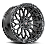 VORTEK VRP-503 Black Diamond Cut Ring W/ Dark Tint 22x10 -18 6x135/6x139.7 106.1