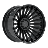 SENTALI BARREL FORGED XTREME BFX1 Gloss Black Lip / Matte Black Centre 22x12 -44 5x127/5x139.7 78.1