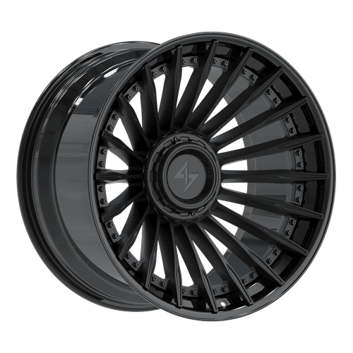 SENTALI BARREL FORGED XTREME BFX1 Gloss Black Lip / Matte Black Centre 22x12 -44 8x165.1/8x170 125.2