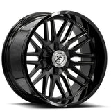 XF OFFROAD XF-240 Black Brushed Dark Tint 20x10 -12 8x165.1/8x170 125.2