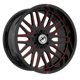XF OFFROAD XF-240 Black Milled Red 20x9 +0 5x127/5x139.7 78.1