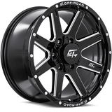 GT OFFROAD INVASION Gloss Black Milled 18x9 +12 6x135/6x139.7 106.1