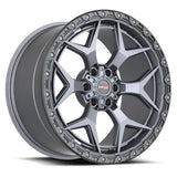 VORTEK VRT-603 Matte Titanium Black Bead Ring 18x9 -12 6x135/6x139.7 106.1
