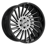 XF OFFROAD XF-239 Black Brushed Dark Tint 22x12 -44 5x127/5x139.7 78.1