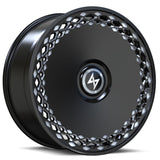 SENTALI LUXX CORAL REEF Gloss Black Milled 22x9 +30 5x112/5x114.3 73.1