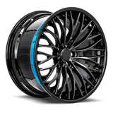 SENTALI BARREL SB1 Gloss Black Lip / Matte Black Centre 20x9 +15 5x115 71.6
