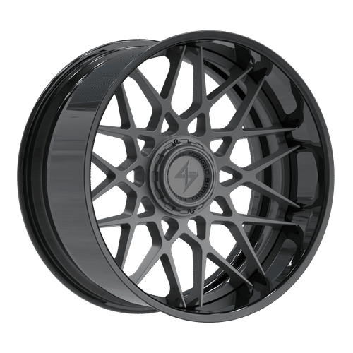 SENTALI BARREL FORGED XTREME BFX5 Gloss Black Lip / Gun Metal Centre 22x10 -24 8x165.1/8x170 125.2