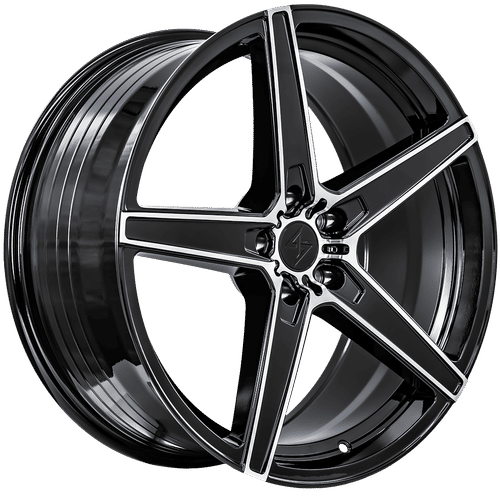 SENTALI STREET SS4 Gloss Black Machined 20x9 +35 5x127 71.6